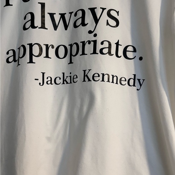 White T-Shirt with Quote - Picture 2 of 4